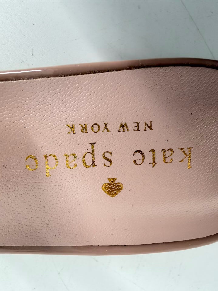 KATE SPADE Women's Size 7.5 Cream & Black Bow Detail Flats