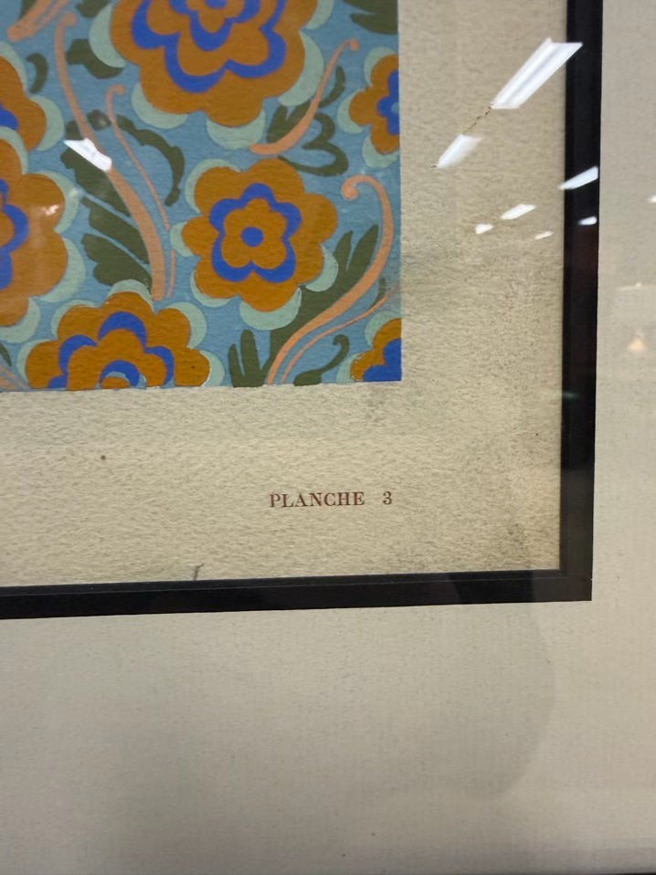 Formes Et Couleurs Pair Of Paintings In Black Frames