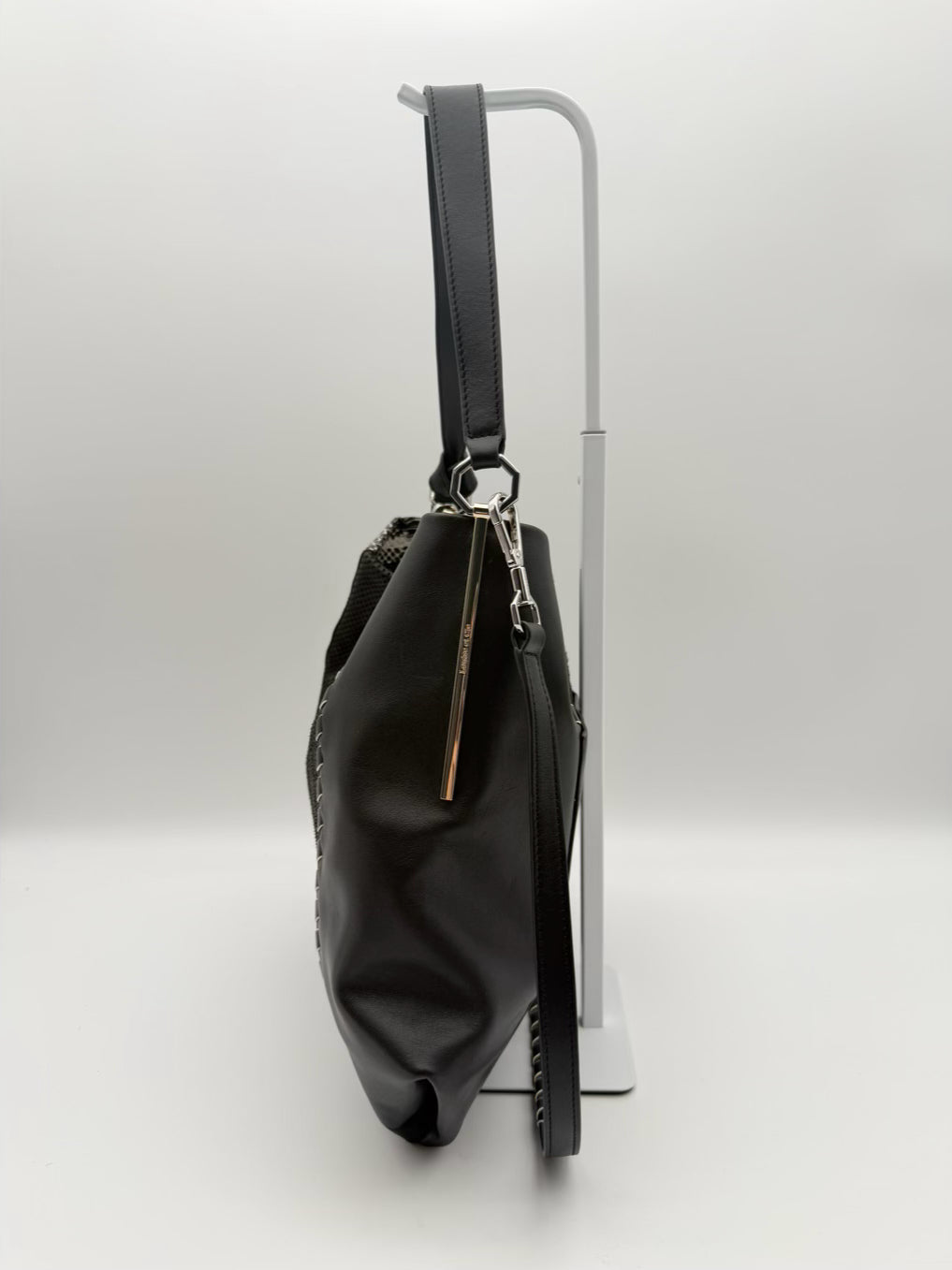 LOUISE ET CIE  Black & White Leather Animal Print Tote Bag NWT