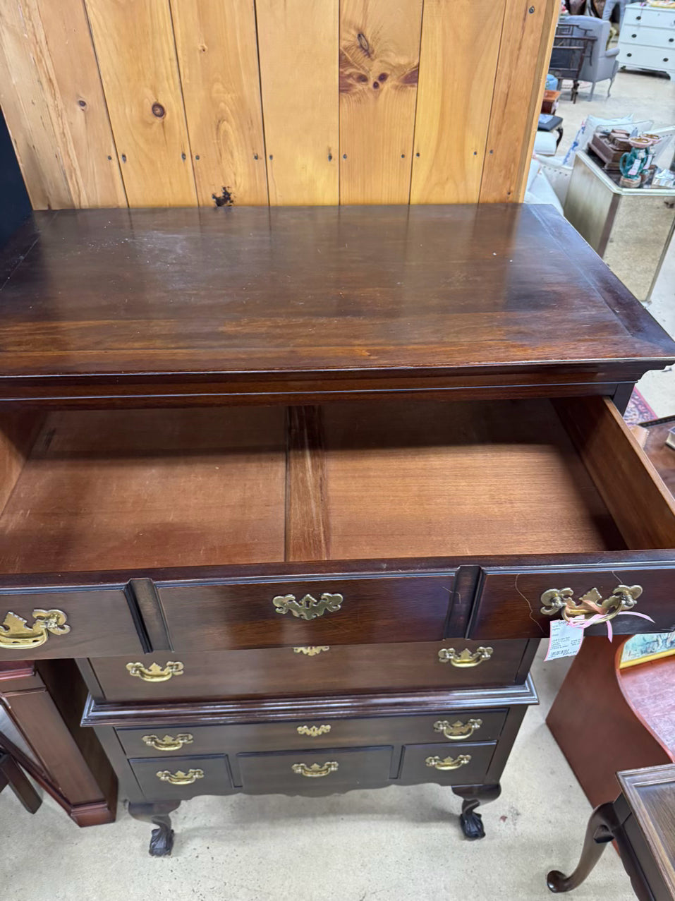 JOHN STUART INC. Wood Ball & Claw 8-Drawer Highboy