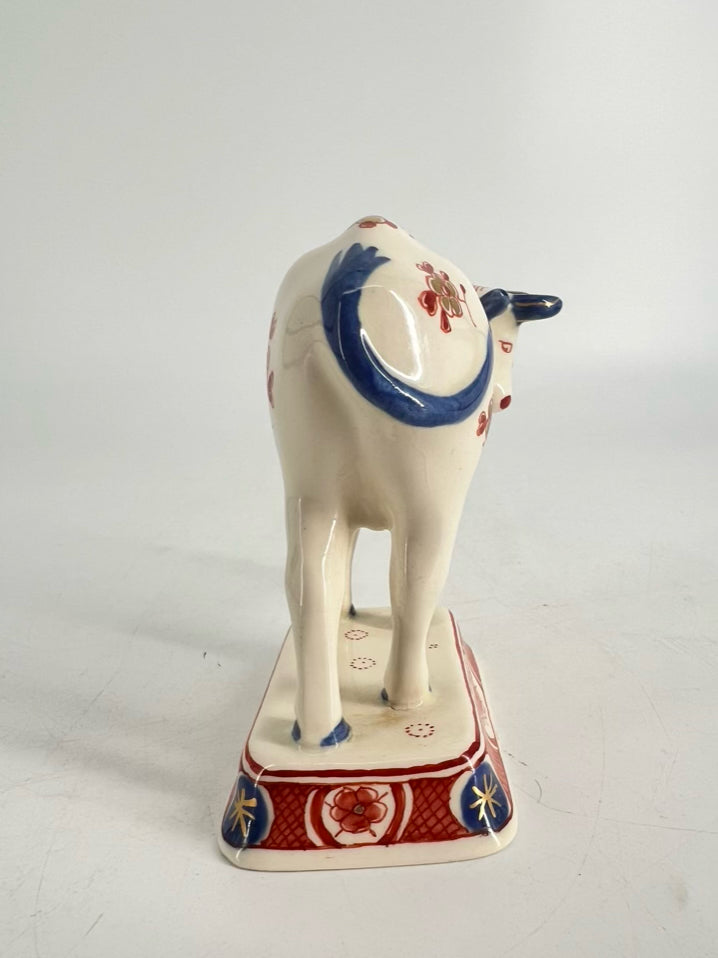 DELFT Navy, Rust & Cream Porcelain Imari Figure