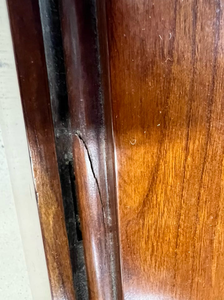 ANTIQUE Pine Drop Leaf w/ Spool Legs