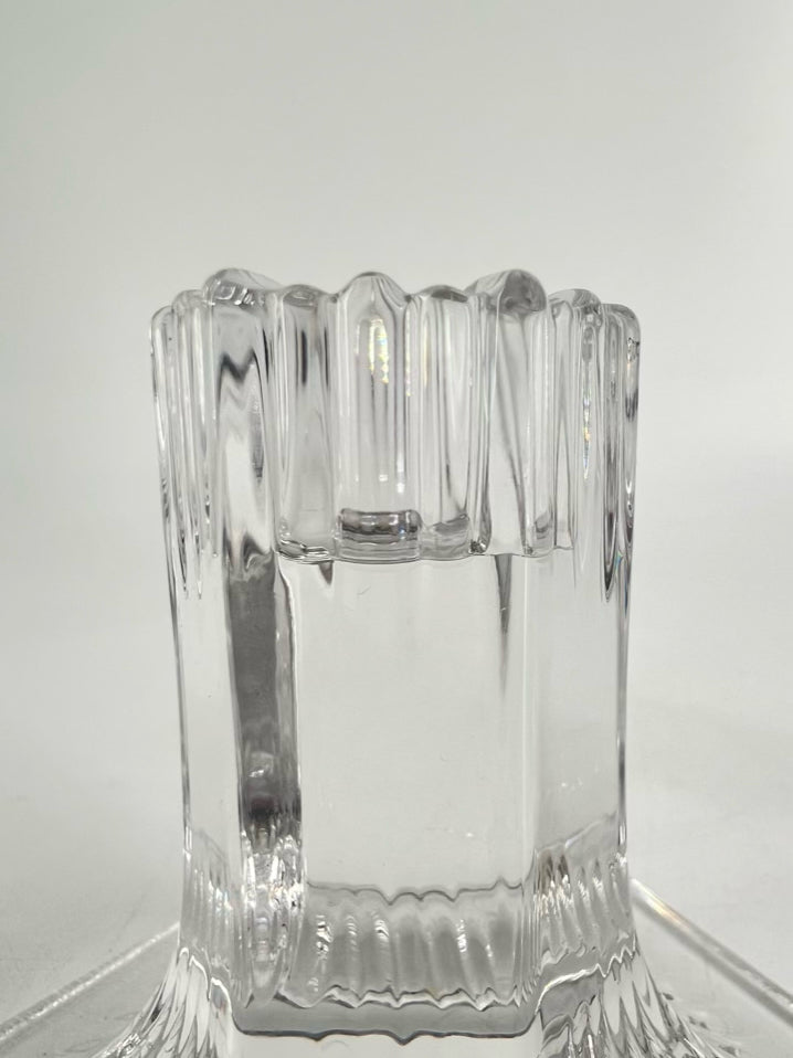 TIFFANY & CO. Clear Crystal Louis Comfort Collection Pair of Candle Sticks