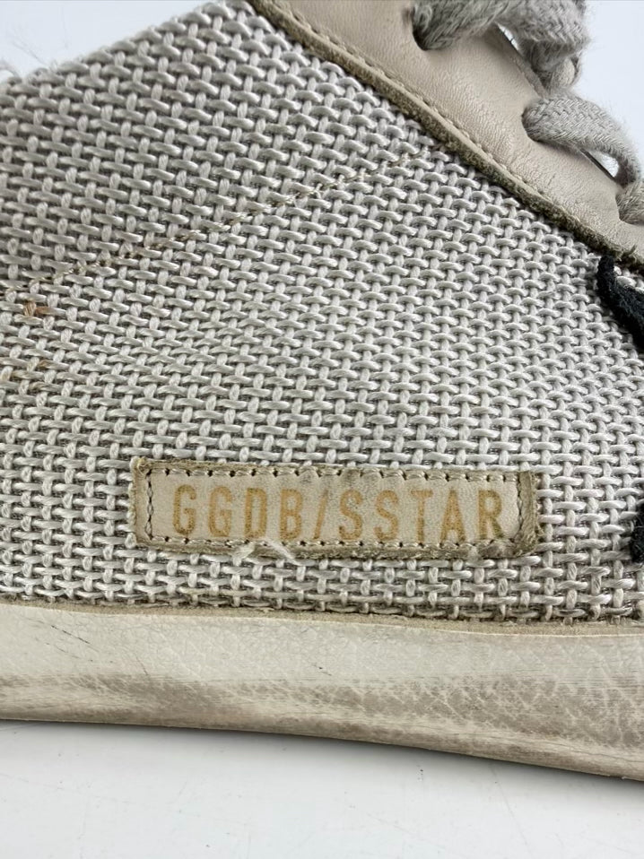 GOLDEN GOOSE Size 46 Gray Leather Sneakers
