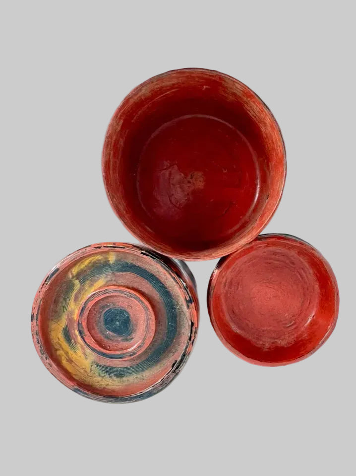 Red Lacquer Betel Trinket Box