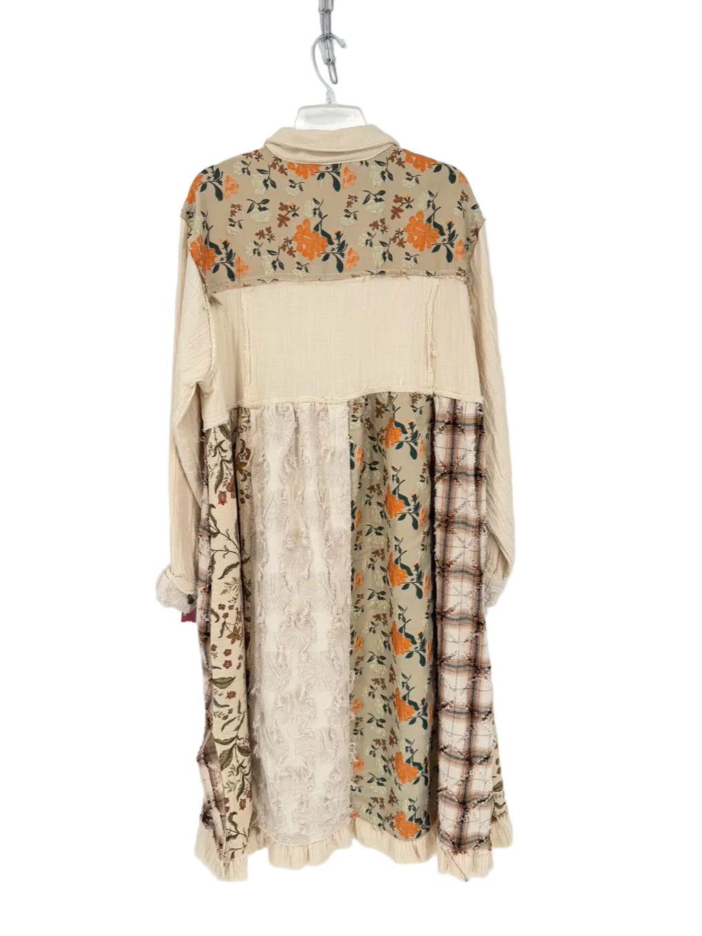 POL Size Wmn's M Beige Cotton Patchwork Duster NWT