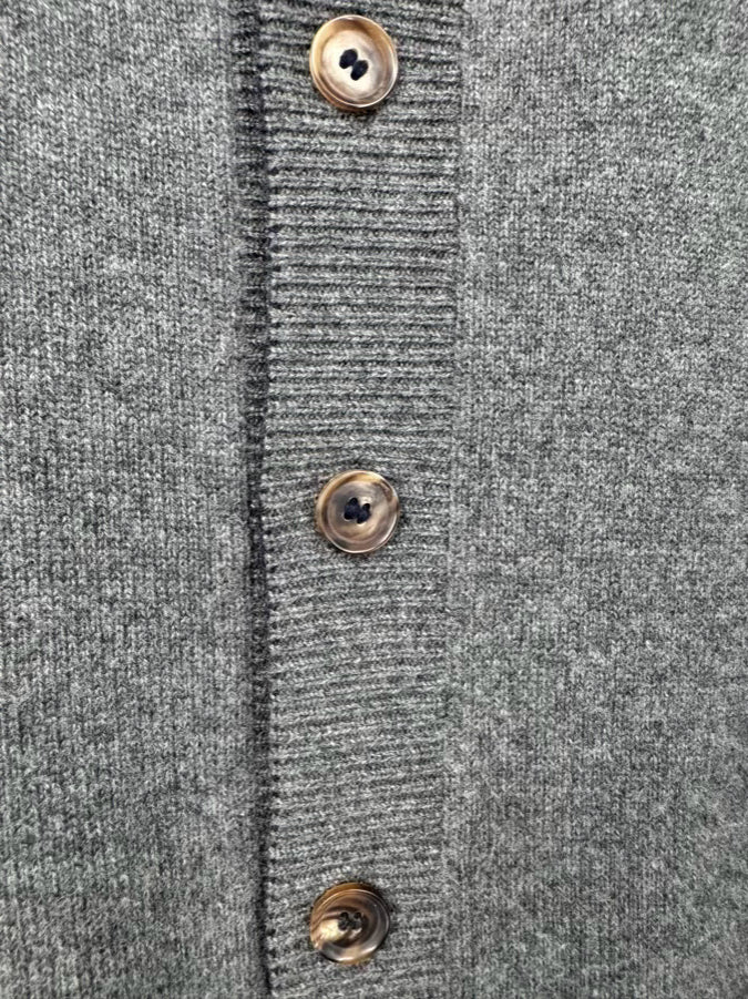 Size XL Gray & Navy Cashmere Reversible Vest