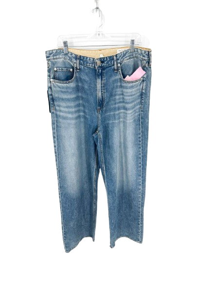 RAG & BONE Wmn's Size 32 Blue Denim Wide Leg Jeans NWT