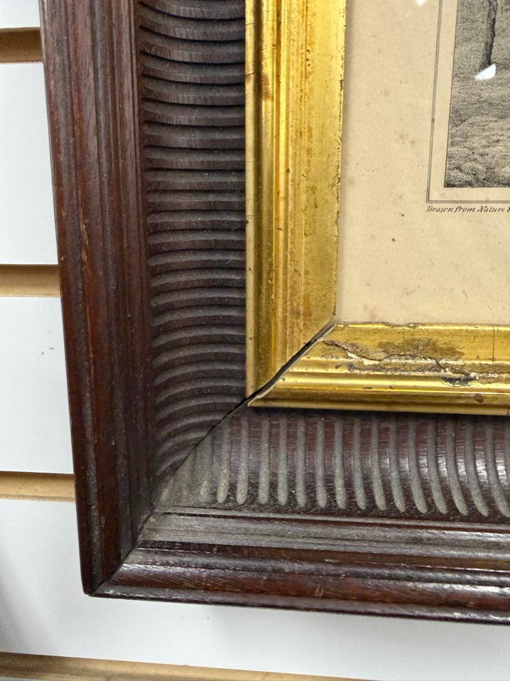 Inspectors House In Salem Etching In Antique Frame