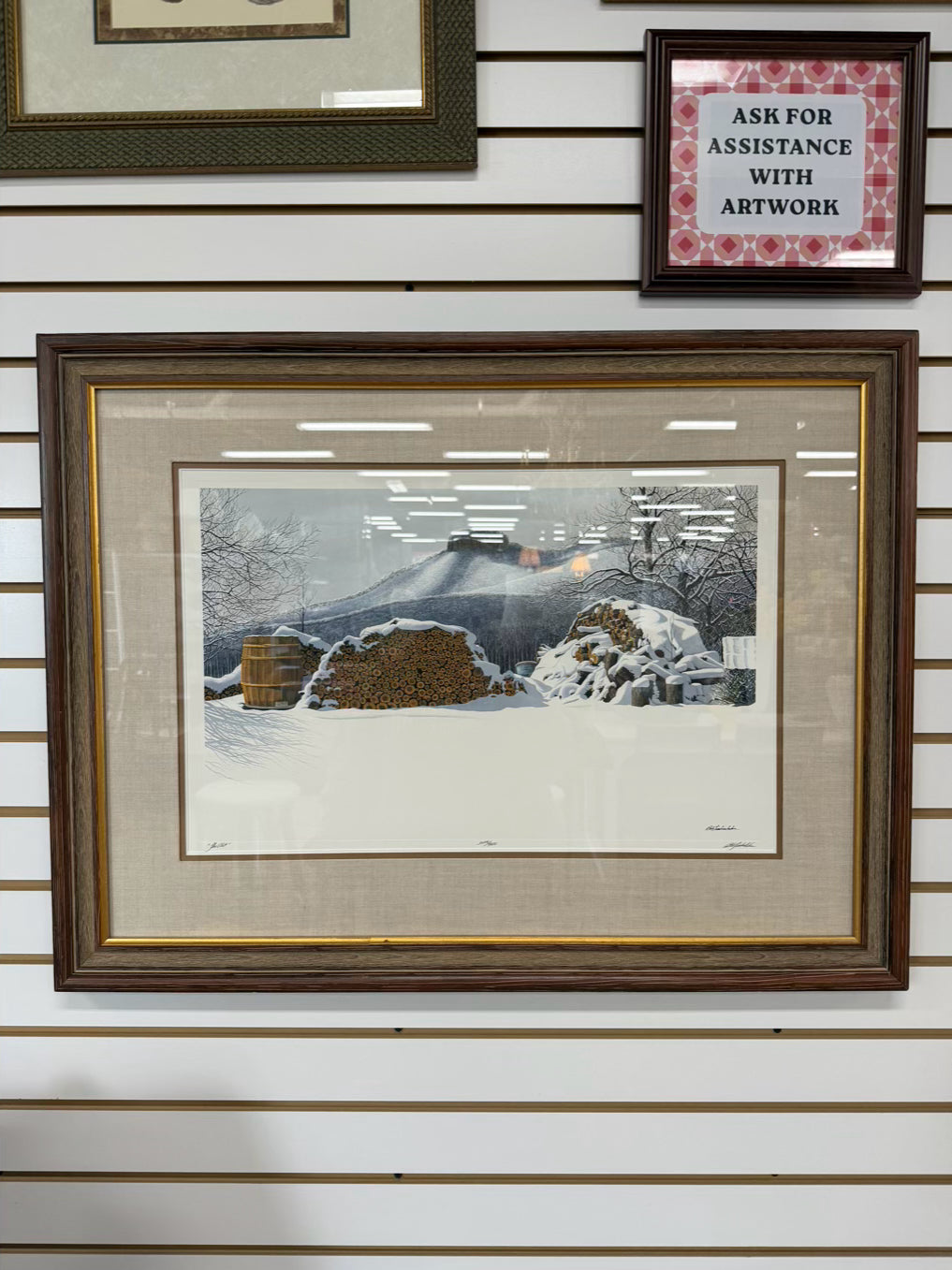 SIGNED BOB TIMBERLAKE The Pilot Print #3126/4621 In Brown Frame