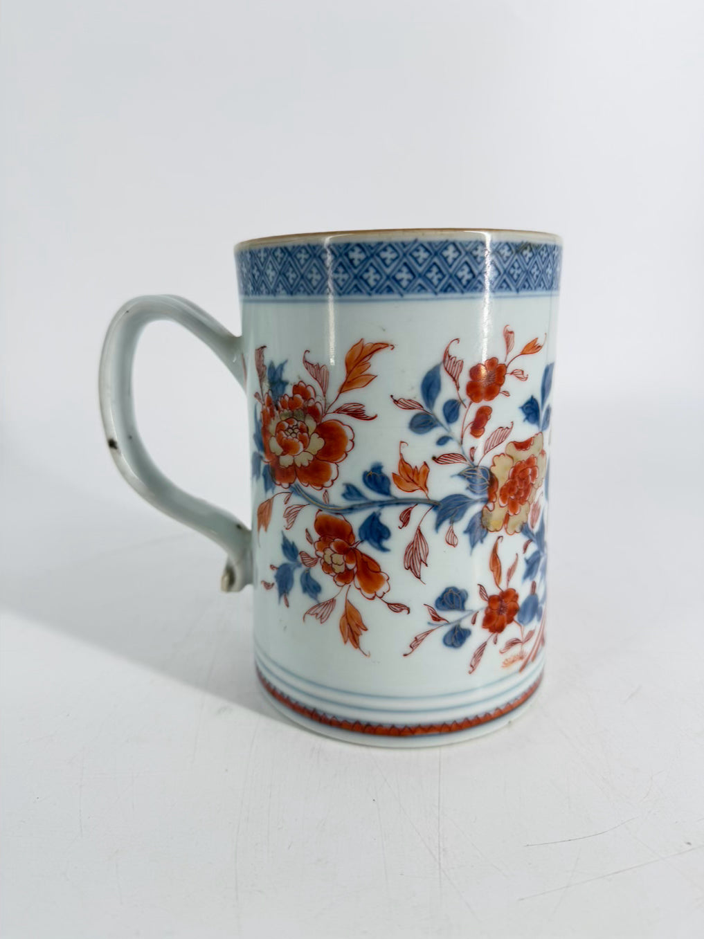 IMARI White, Orange & Blue Stein