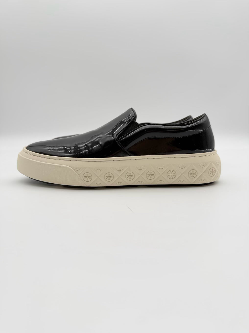TORY BURCH WMNS Size 9 Black Leather Casual Shoes
