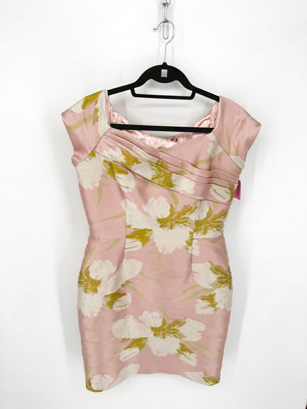 FRASCARA Size 12 Soft Pink Jacquard Dress