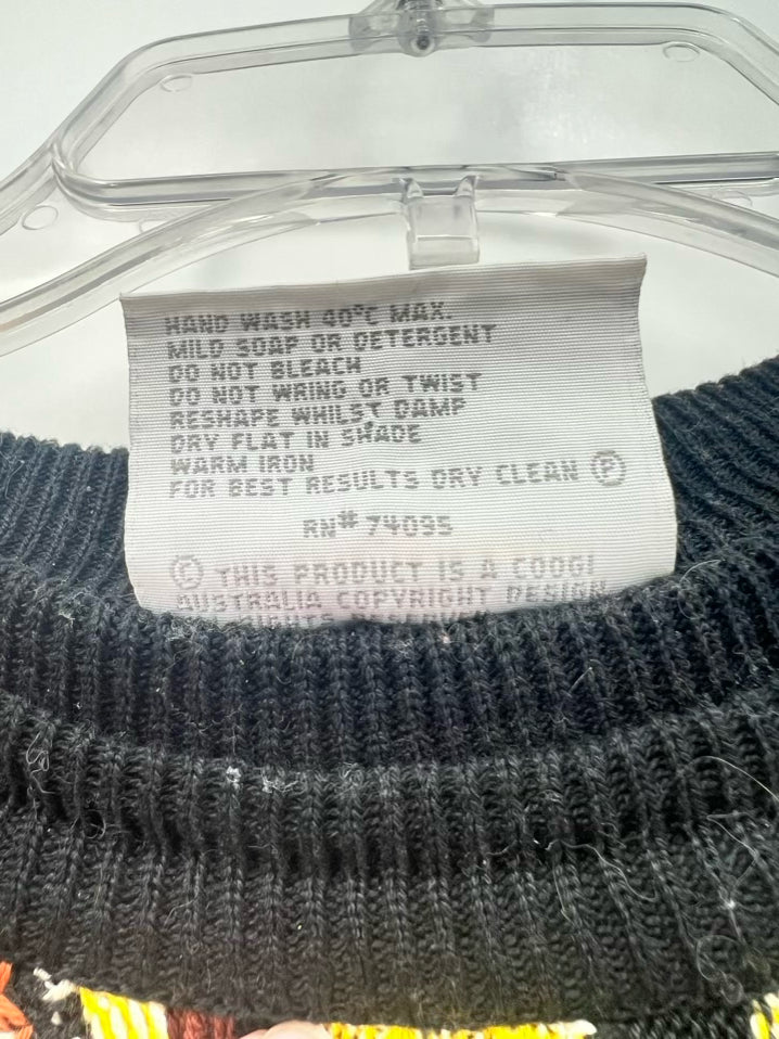 COOGI Size L Yellow & Black Sweater