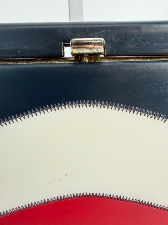 MISS AMERICA Red, White & Blue Leather Purse