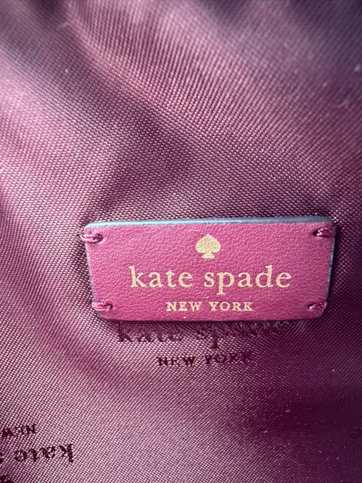 KATE SPADE Burgundy Leather Crossbody Bag