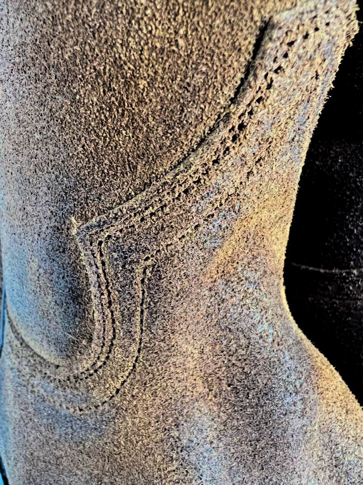 TONY MORA Size 44 Cognac Leather Cowboy Boots