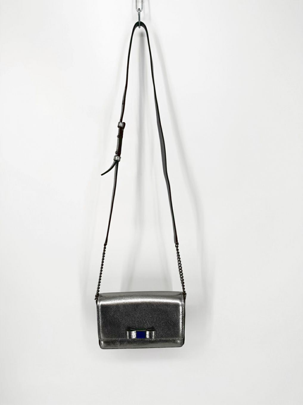 KATE SPADE Silver Leather Crossbody Bag