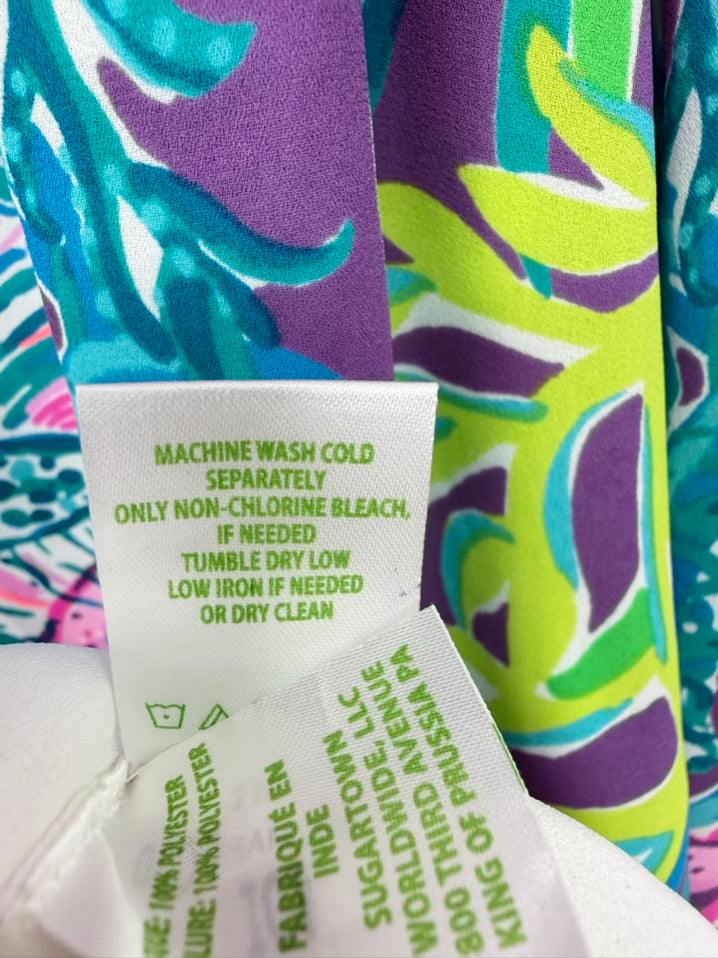 LILLY PULITZER Size M Purple Print Dress NWT
