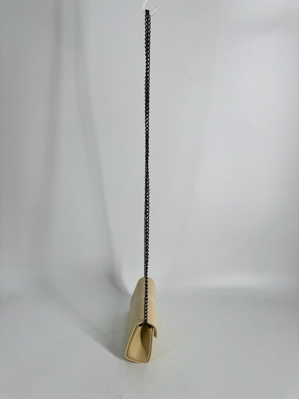 J. MARKELL Cream Leather Stingray Print Crossbody Bag