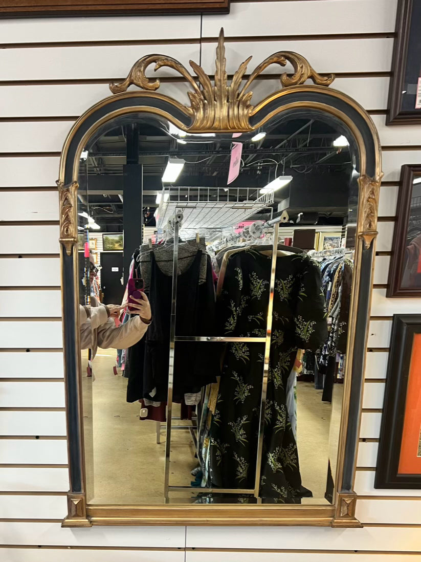 UTTERMOST Gold & Black Mirror