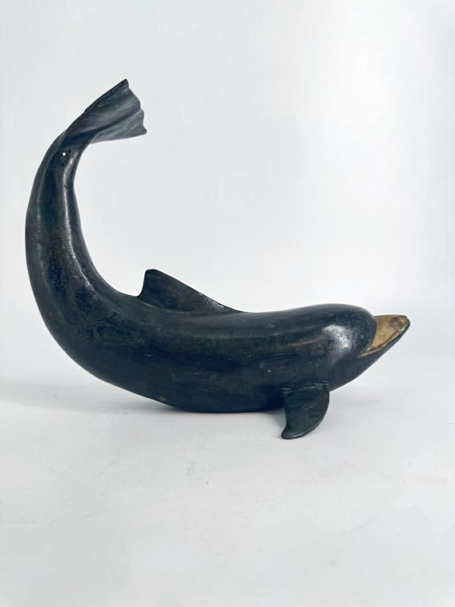 Metal Dolphin Figure