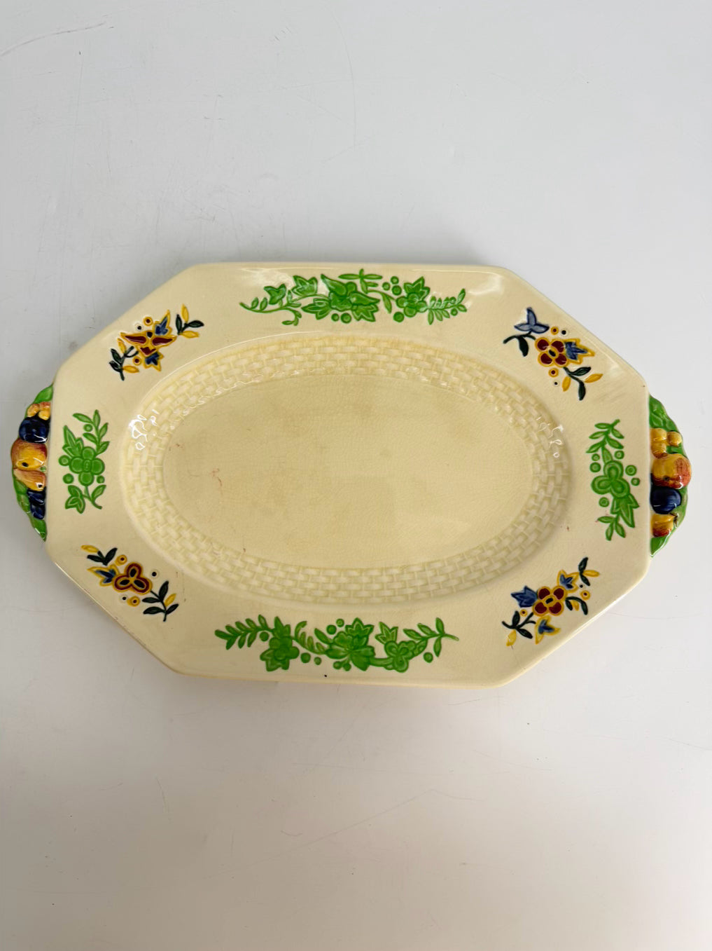 ROYAL DOULTON Yellow & Green 7 Piece Dinnerware Setting for 4