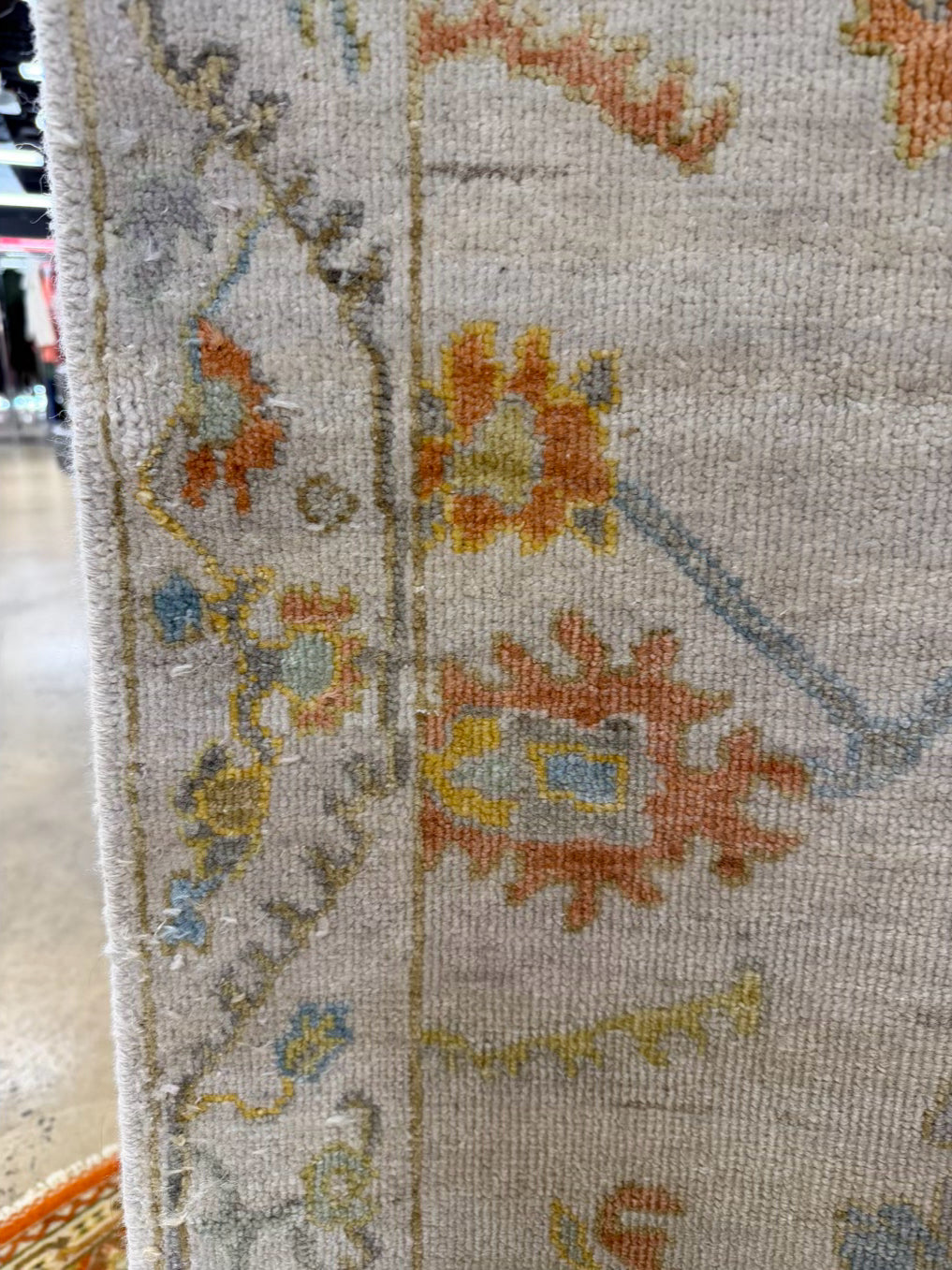 ORIENTAL Cream, Orange & Blue Runner