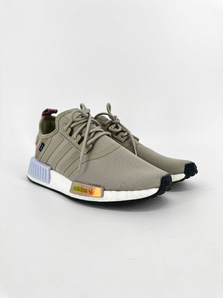 ADIDAS Size 7.5 Feather Gray NMD Sneakers