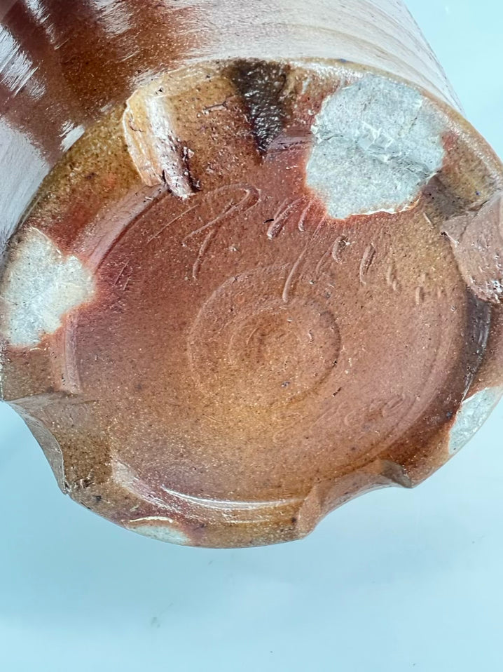 ROCK HARD Tan Stoneware Dragonfly Jar