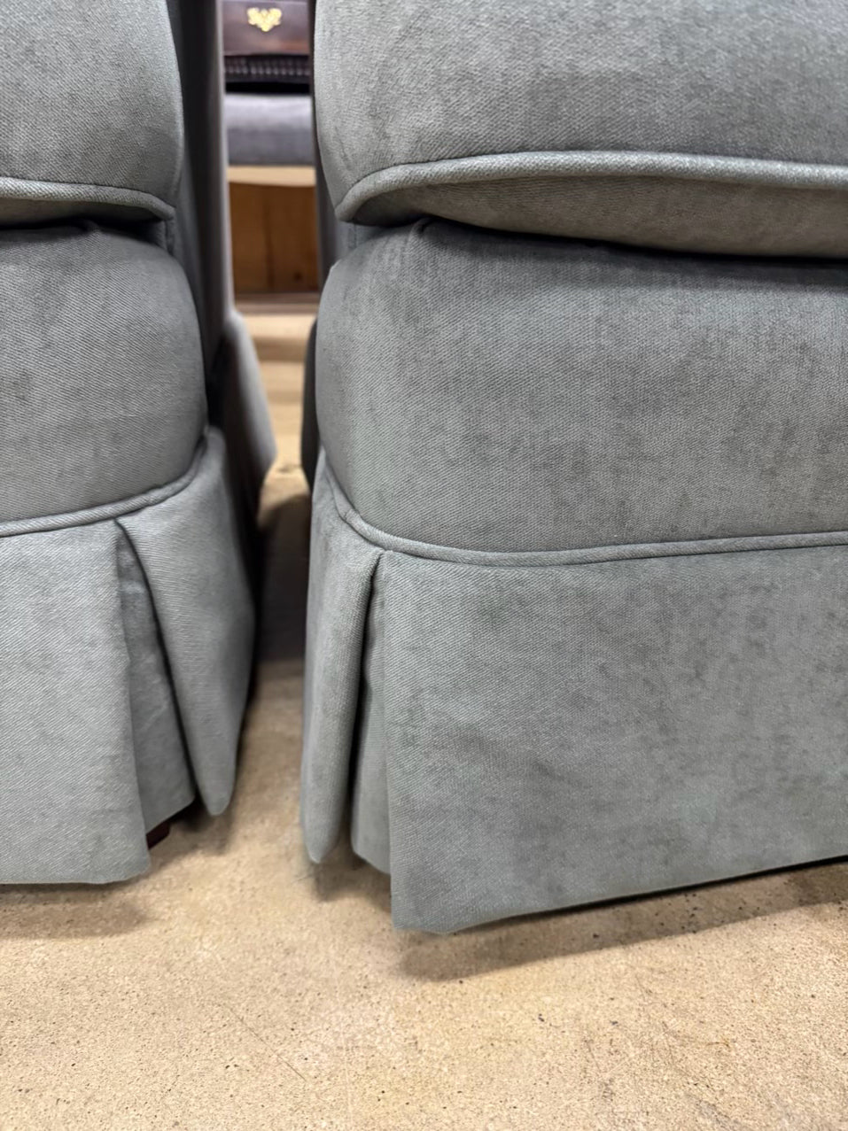 CR LAINE Green Pair of Chairs