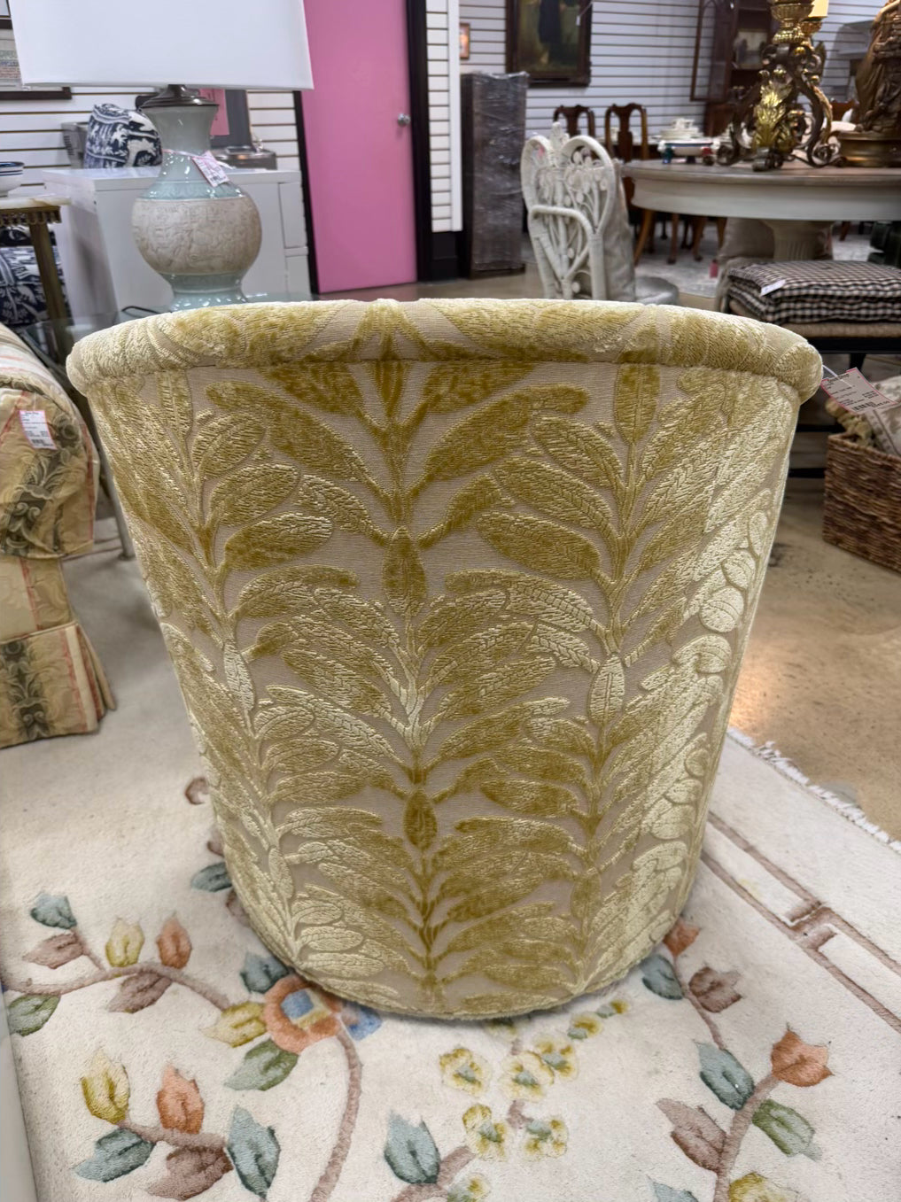 Gold Leaves Swivel Chair