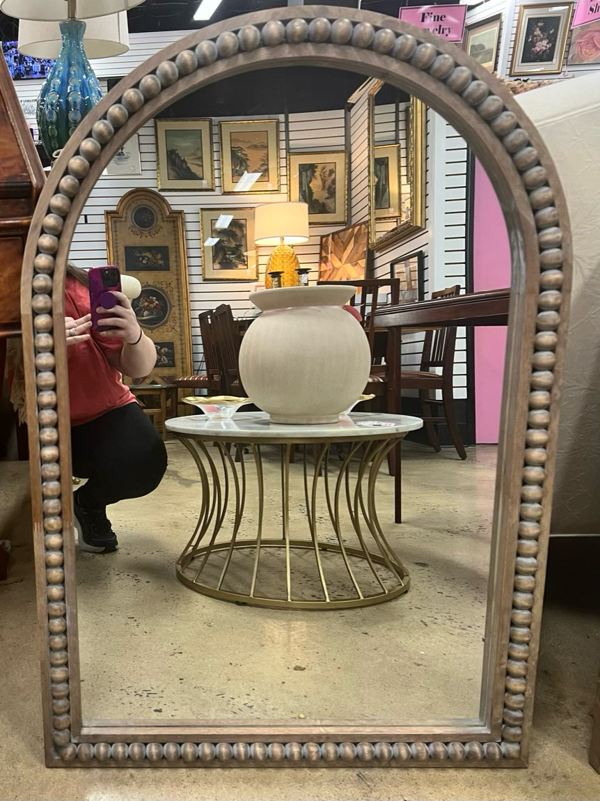Carved Wood Mirror