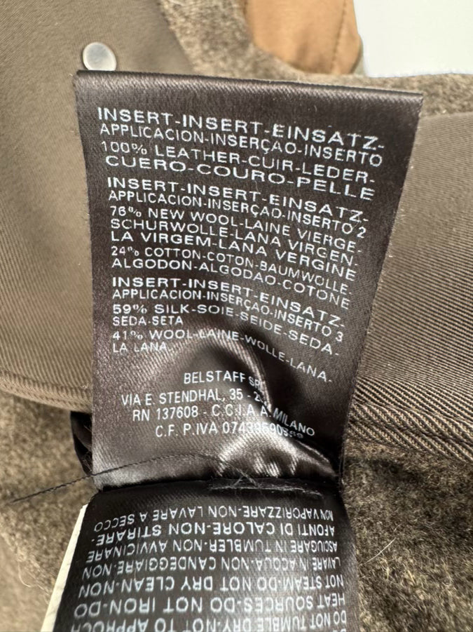 BELSTAFF Size 44 Moss Cashmere, Wool & Angora Full Length Coat