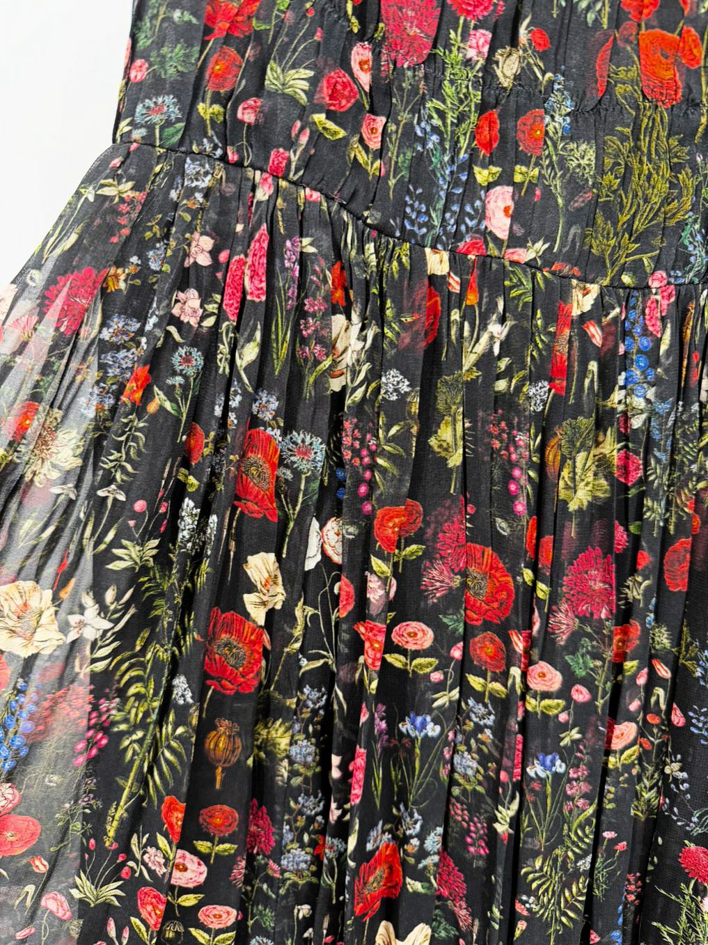 PAYAL JAIN Size Wmn's XS Black Print Floral Maxi-Dress NWT