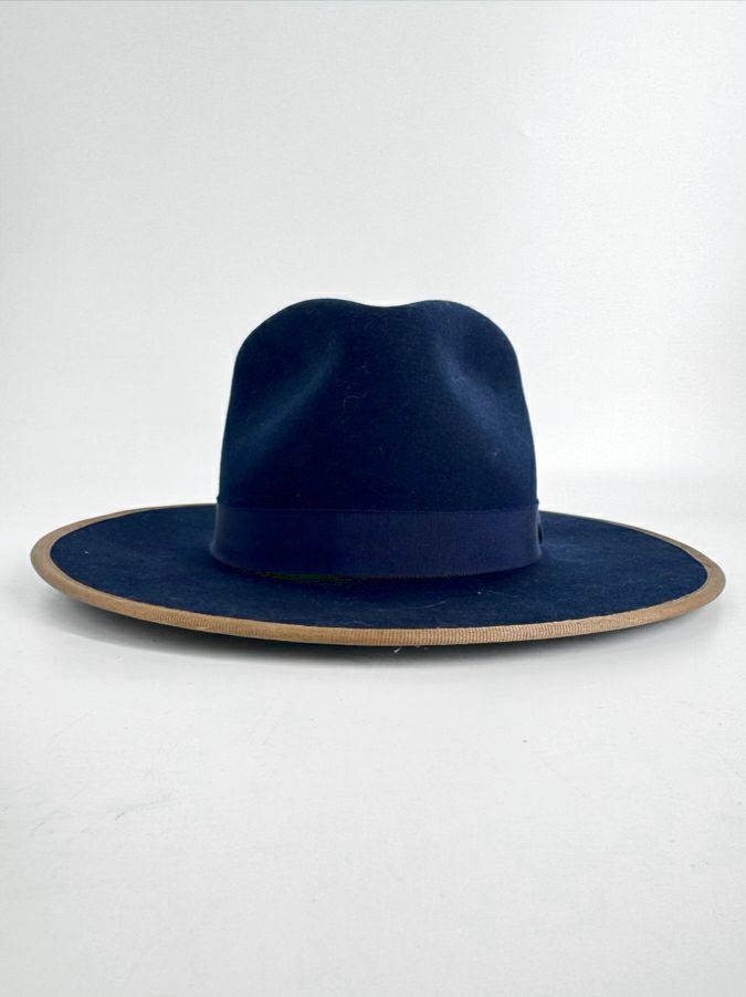 GOORIN BROS Unisex Size Small Navy Suede Fedora