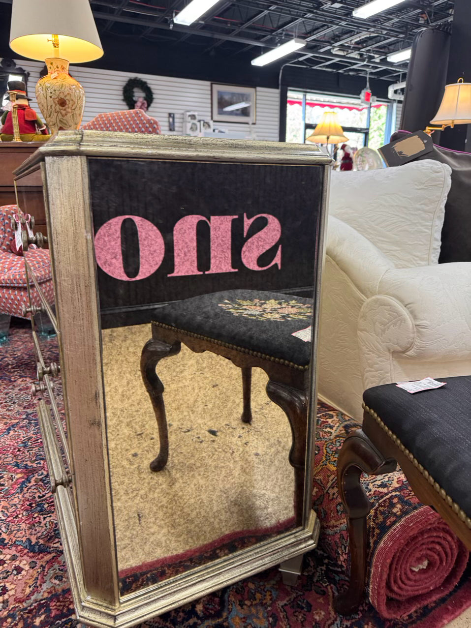 Smokey Mirror 3-Drawer Chest