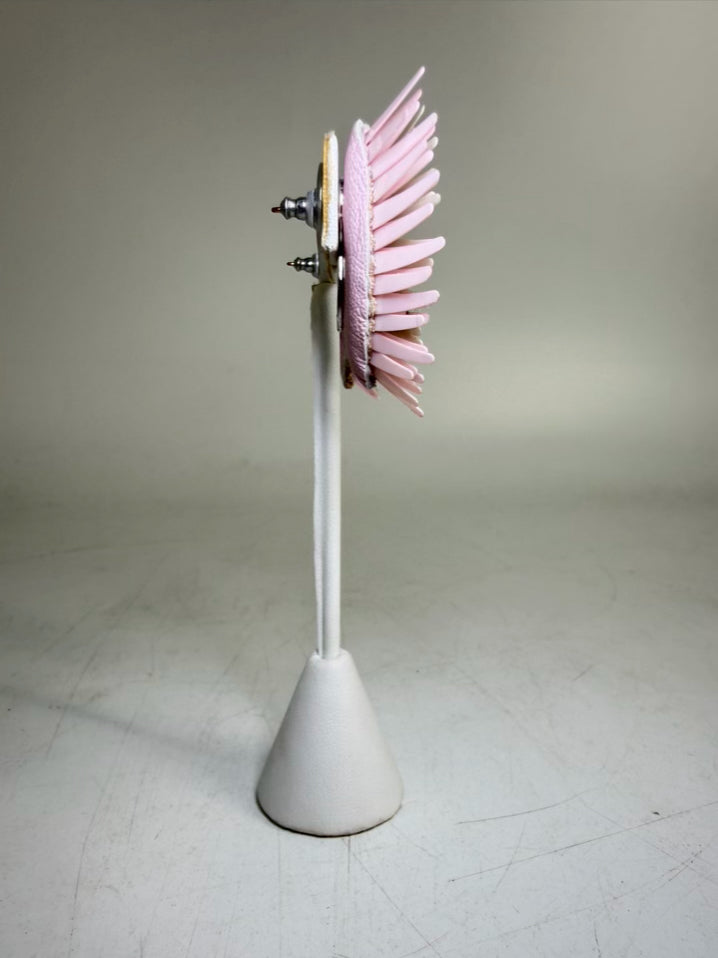 MIGNONNE GAVIGAN Pink & White Wing STUD Earrings