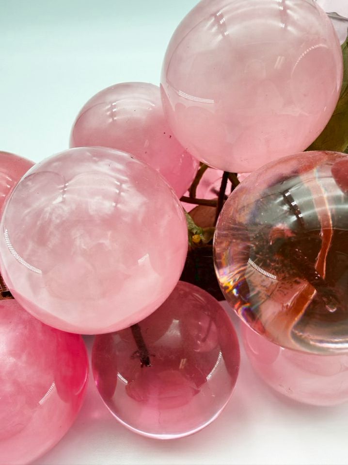 Pink Acrylic Grapes Misc. Home Item