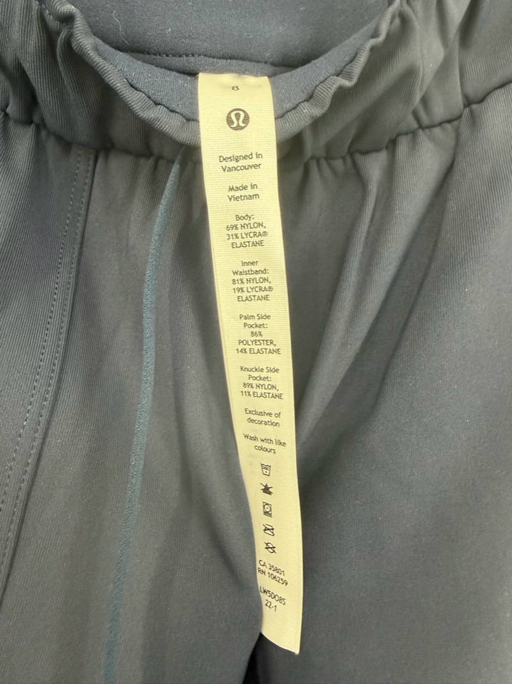 LULULEMON Size 8 Navy Pants NWT