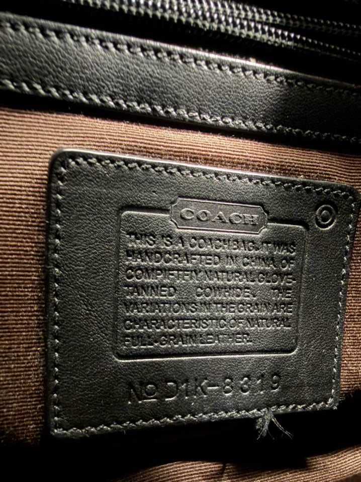 COACH Black Leather Purse