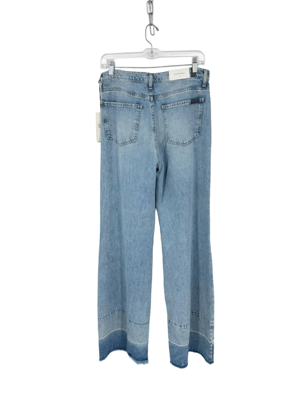 7 FOR ALL MANKIND Wmn's Size 28 Blue Denim Frayed Jeans NWT