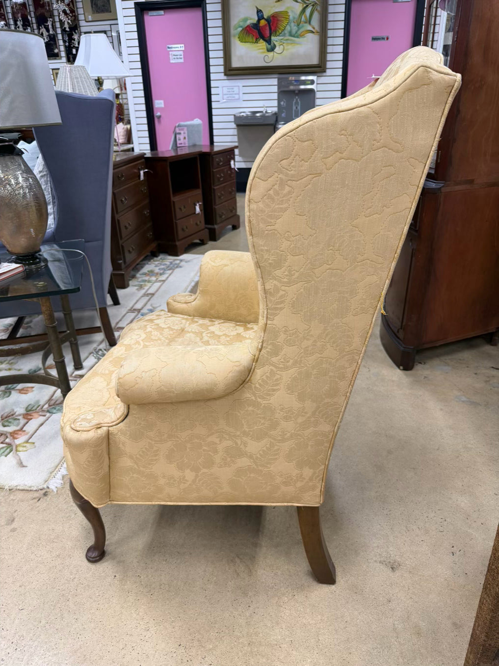 HENREDON Queen Ann Gold Chair