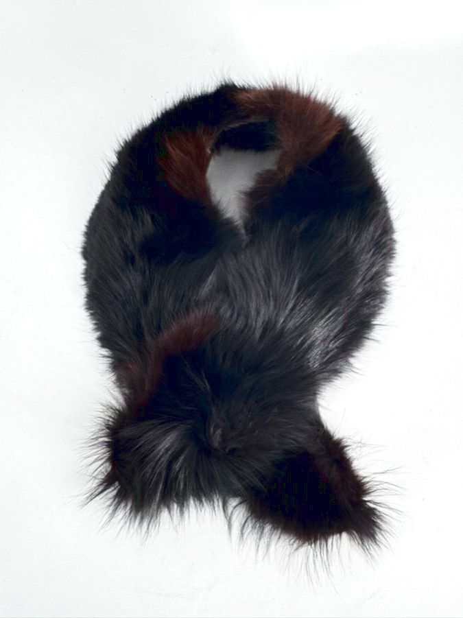 Dark Fox Fur Collar