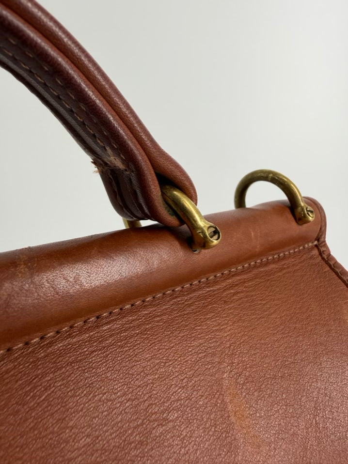 COACH Willis Cognac Leather Crossbody Bag