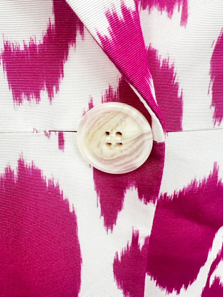 LAFAYETTE 148 Size 8 Fuchsia & White Blazer