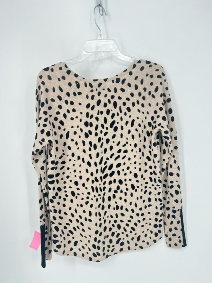 J. SOCIETY Size M Taupe & Black Cashmere Sweater NWT