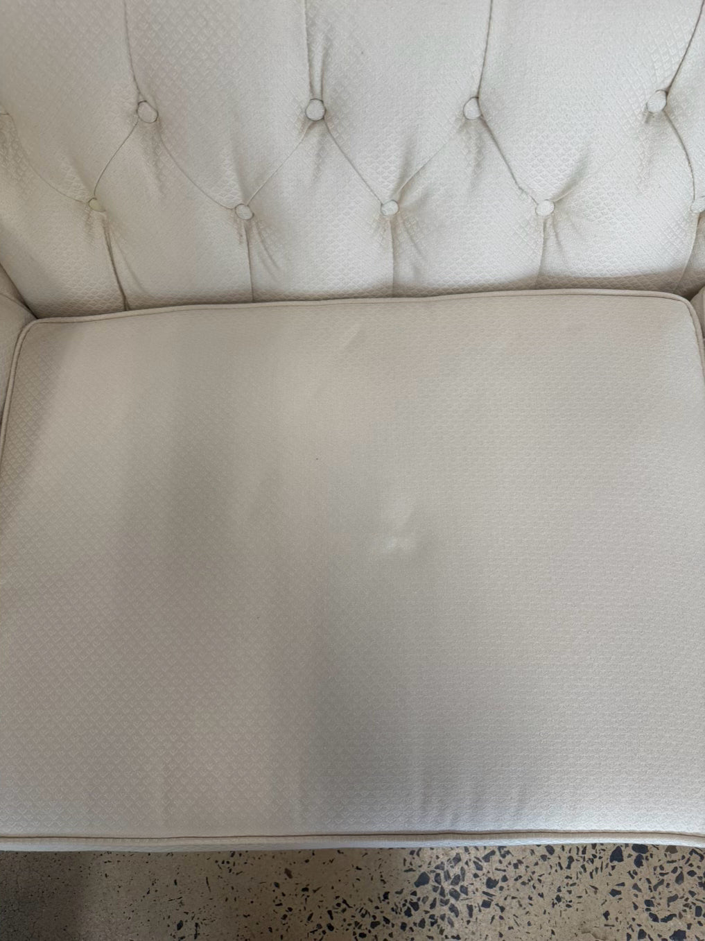 Tuffted Cream Sofa