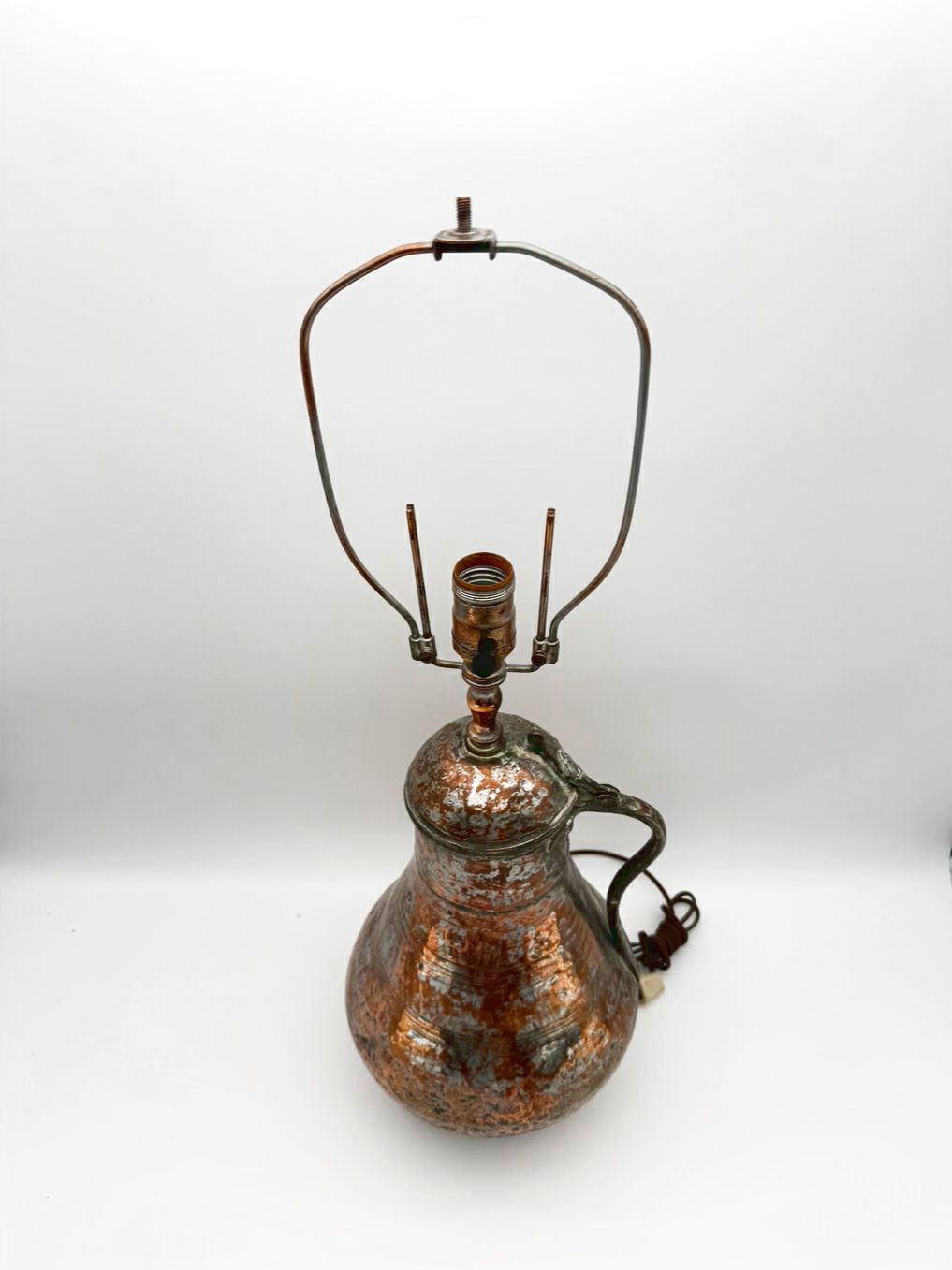 Copper Medium Water Jug Lamp No Shade