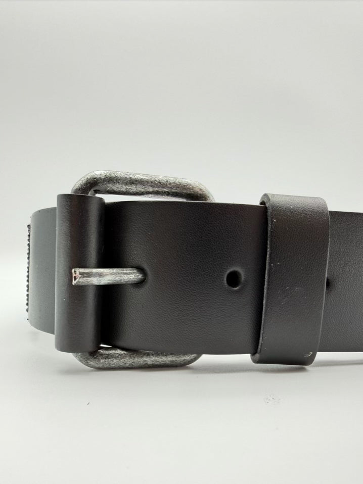 SAMBBOHO Black & Teal Small Beaded Belt